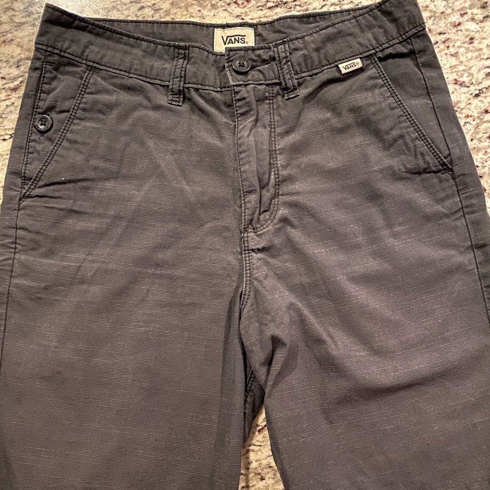 Boys Vans Shorts Charcoal Black Size 14